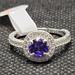BP - RBP2489 - The Sterling Club - Light Tanzanite Cubic Zirconia - Size 6